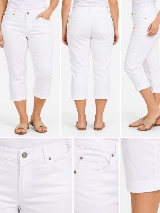 croft & barrow Denim - Croft & Barrow Stretch White Capri Pants Size 16